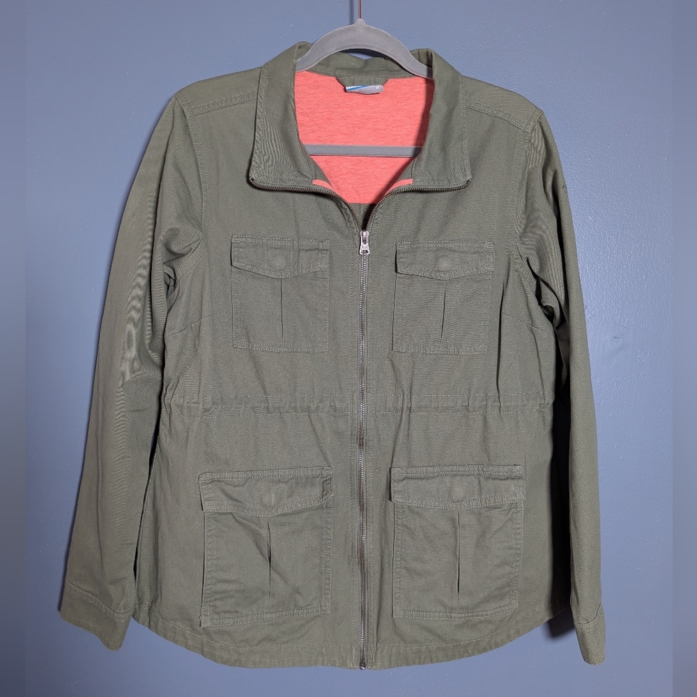 Columbia Olive Green Utility Jacket Womens Size Medium